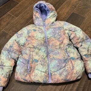 GUC All In Motion Tie Dye Puffer Coat